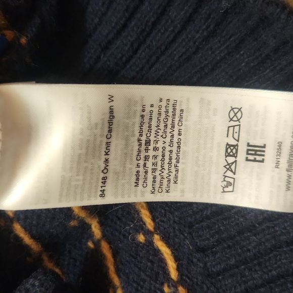 Fjallraven Ovik Wool Cardigan Medium - Picture 3 of 7